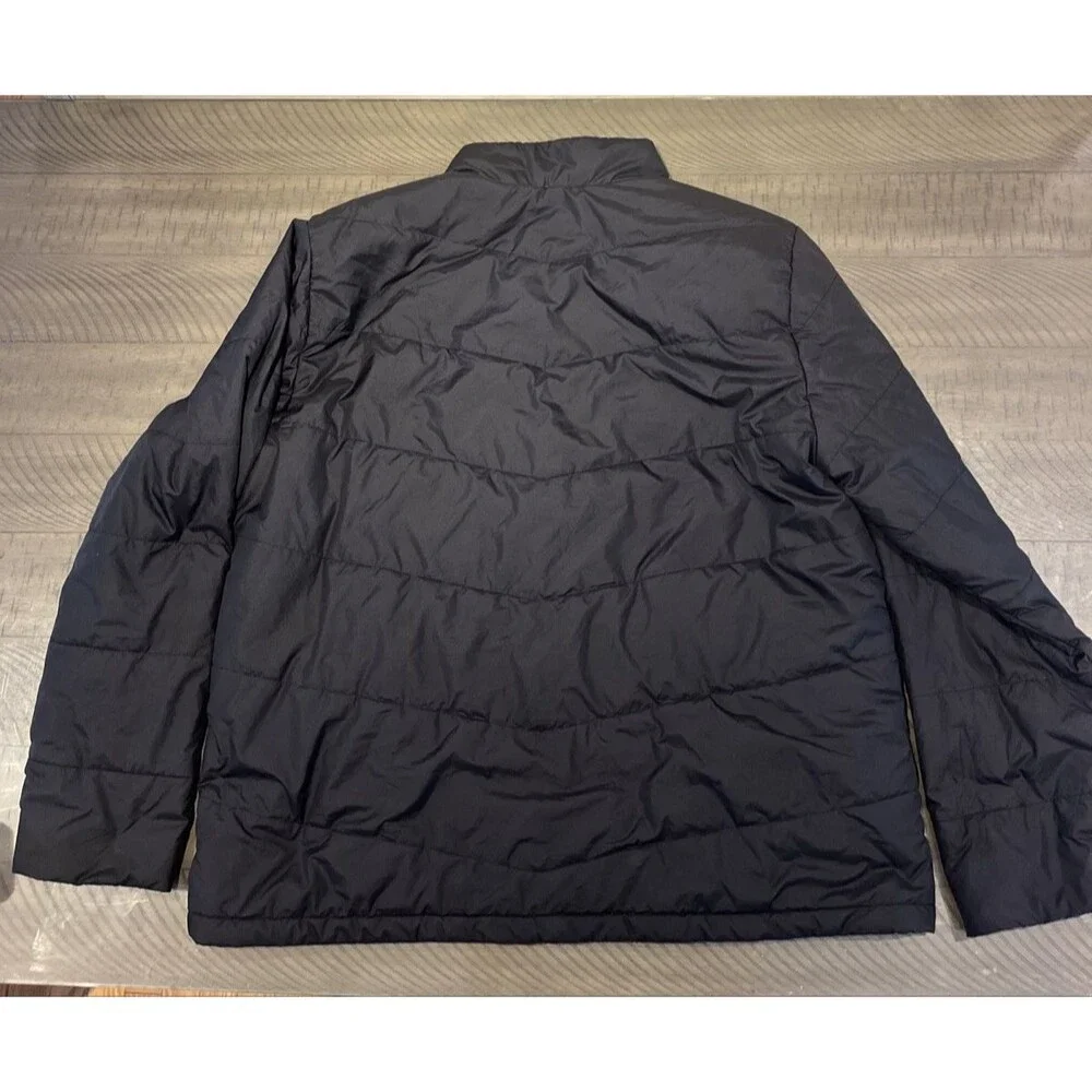 The North Face Coat Men XXL 2XL Black Puffer Jacket Full Zip Lightweight Winter
